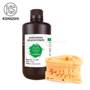 Dental Castable Resin UV Photopolymer Resin 405nm Ultra Low Shrinkage Easy Casting for Dental Implant Restoration Frame & Crown thumbnail-1
