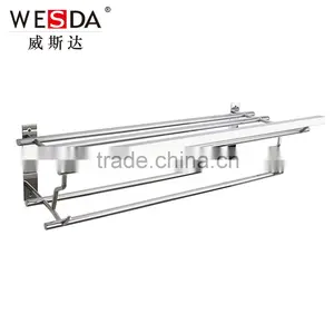 Wesda Stainless Steel and Alloy Bathroom Towel Shelf & Clothes Shelf 090 thumbnail-1