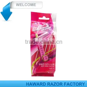 D227L Twin Blade Rubber Handle Disposable Razor thumbnail-6
