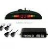 WHOLESALE CAR REVERSING REVERSE PARKING 4 SENSOR KIT LED DISPLAY BUZZER ALARM--BLACK thumbnail-1