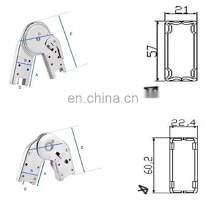 OEM ODM Q235 Steel Galvanized Ladder Accessories Ladder Parts Ladder Hinge thumbnail-3