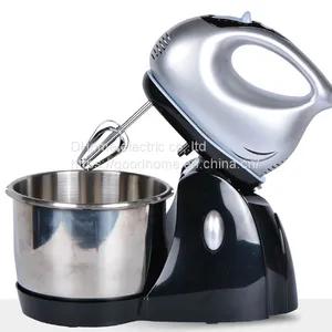 Electric High Power Egg Beater Table Top Mixing and Baking Home Kitchen Baking 3L Large Steel Drum（Wechat:13510231336） thumbnail-1