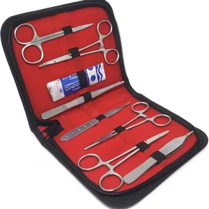 A2Z High Quality 30 Pieces Scissors Forceps Hemostats Needle Holders Suture Student Training Set Kit With Case thumbnail-1