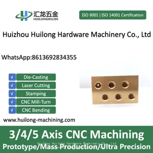 Customized CNC Milling Brass Parts With Zinc/Nickel/ Chrome Plating thumbnail-1