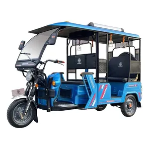 Cheap Electric Motortricycle 3 Wheeler Tricycle E-Trike Tuktuk for Passenger From China Manufactory thumbnail-3
