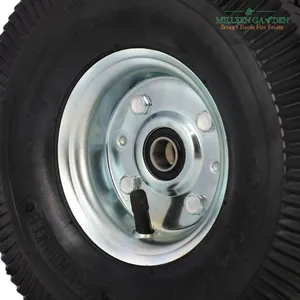 4.10/3.50-5 Black Tire Pneumatic Tyre Mobility Power Wheelchair Garden Trolley Cart thumbnail-5