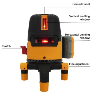 High Visibility 5 Line Laser Level Green Beam Cross-Line Layout Tool With Magnetic Base and IP54 Waterproof Design thumbnail-1