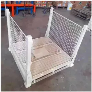 Metal Storage Cage/Steel Cage/Wire Mesh Cage for Warehouse Transport Stillage Wire Mesh Cage thumbnail-3