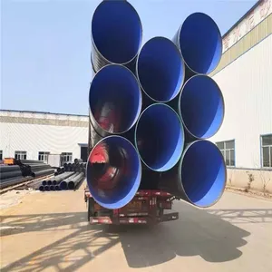 External pe and Internal ep Anti-corrosion Welded Steel Pipes, Customizable, Suitable for Tap Water Transportation thumbnail-3