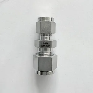 ASTM A182 Compliant Double Ferrule Straight Connector for Industrial Applications thumbnail-3