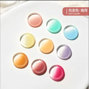 Nail Gel Polish Nude Shades Blushing Gradient Effects Nail Art Painting Hand-Painted Nail Art and UV Gel Manicures thumbnail-3