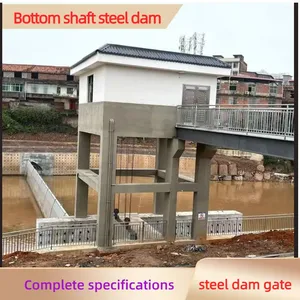 Corrosion Resistant Q345B Steel Bottom Shaft Flip Gate Stable Water Blocking For Urban River Water Storage thumbnail-5