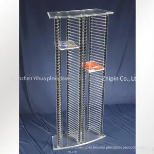 Acrylic cd Display Stand, Microphone Display Stand, Acrylic Headphone Stand, Plexiglass Display Bookshelf thumbnail-1