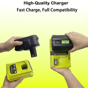 40V Lithium-Ion Battery Charger With Dual Port Output Function for Electric Tool Compatibility thumbnail-3