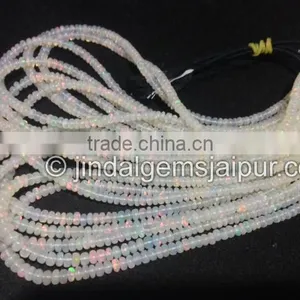 Wholesale Ethiopian Opal Smooth Roundelle Beads 4 To 5 MM thumbnail-1
