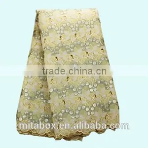 African Wear Swiss Double Organza Parties Lace Fabrics Handcut Wedding Lace OG0165 thumbnail-1