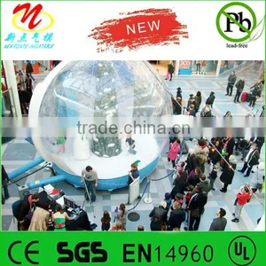 Shopping Mall Christmas Window Displays, Airblown Inflatable Snow Globes thumbnail-1