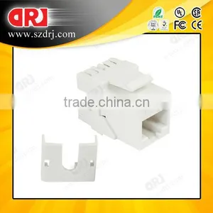 180 Degree White CAT6 RJ45 UTP Keystone Jack thumbnail-3