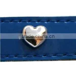 Smooth Surface Plain Heart Shape Pet Rivets Accessories for Dog Collars thumbnail-1