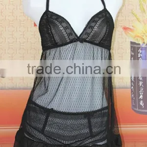 Sexy Transparent Quick Dry Lingerie Dress,hot Mesh Teddy Babydoll thumbnail-1
