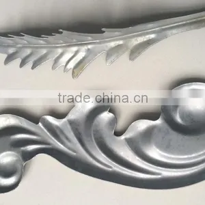 Decorative Wrought Iron Stamping Ornaments /new Type Wrought Iron Gate Ornament Cast Stamping Flower and Leaf thumbnail-3