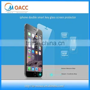 Unique Smart Return Button Tempered Glass Screen Protector for IPhone 6/6 Plus thumbnail-1