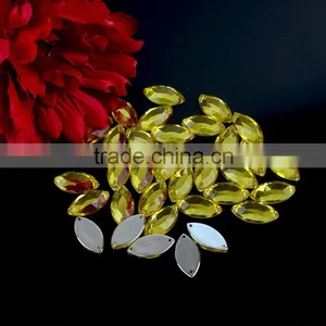 Horse Eye Flat Back Acrylic Sew-on Stone, Sew on Acrylic Rhinestone , Sew On Stone thumbnail-3