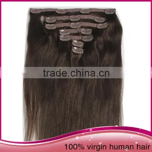 2015 Wholesale Price Clip in Hair Extensions Best Quality Remy Straight Clip In Hair Extension thumbnail-5