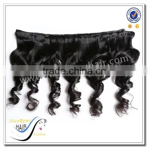 Top Quality Fast Delivery Wholesale Weaving Hair Extension Type 100 Brazilian Hair Weave Spring Curl Loose Wave Weft Supplier's Choice thumbnail-5