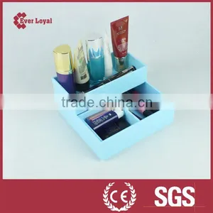 Blue Acrylic Organizer for Cosmetic,plastic Makeup Storage thumbnail-3
