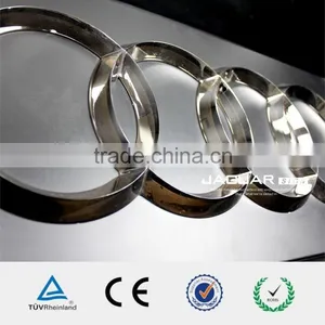 Custom ABS and Brushed Aluminum 3D Chrome Metal Auto Emblems Car Logo thumbnail-2