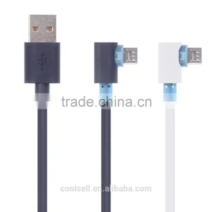 Fast Charging 2.0 Usb Data Cable, Left/right Angle Micro Usb Cable,90 Degree Micro o Usb Cable thumbnail-4