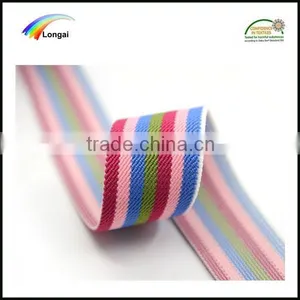 Binary Colour Wholesale Polyester Woven Elastic Webbing Band for Clothing thumbnail-2