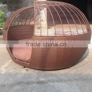 Hot Sale All Weather Wicker Rattan Pool Side Sunbed Lounge Furniture Outdoor Furniture thumbnail-5