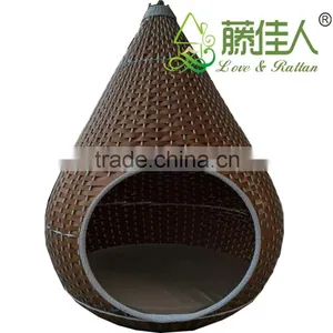 Oudoor Wicker Round Hanging Basket Swing Chair and Bed thumbnail-4