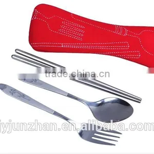 Direct Factory Flatware Spoon Chopsticks With Water-proof Cloth Bag Packing thumbnail-2