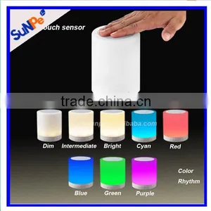 Mini Music Bluetooth Speaker Led Color Changing Smart Sensitive Touch Table Lamp thumbnail-1