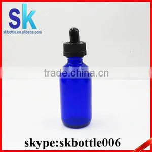 Blue Buston Glass Bottle 30ml With Glass Sharp Dropper thumbnail-1