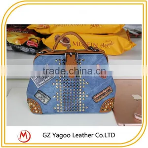 2016 Latest Leather Shoulder Messenger Bag Korean Hangbag With Leather Badge thumbnail-2