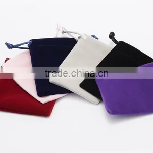 High Quality Custom Velvet Drawstring Pouch Bag ,velvet Jewelry Bag thumbnail-3