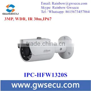 Top 10 CCTV Camera DH-IPC-HFW1320S 3MP HD Network Mini IR Bullet Camera Water-proof IP67 Dahua IP Camera thumbnail-1