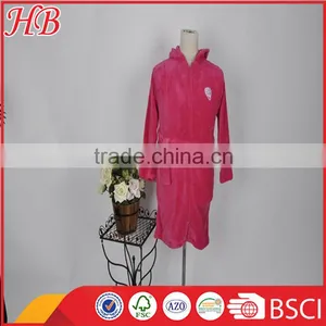 Chilidren Coral Fleece Zip Bathrobe thumbnail-1
