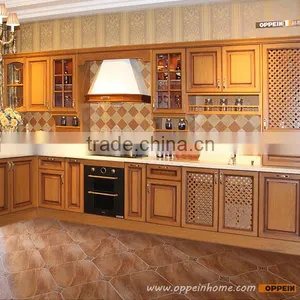 High Quality Country Style Solid Wooden Kitchen Cabinet thumbnail-1