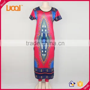 2016 Wholesale Dashiki African Plus Size Maxi Dresses for Women Quality Choice thumbnail-1