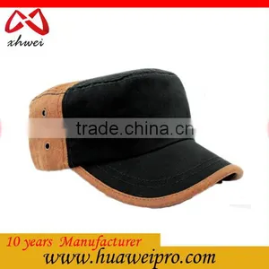 Wholesale High Quality Fashion Sun Cap 100% Cotton Army Cap thumbnail-2