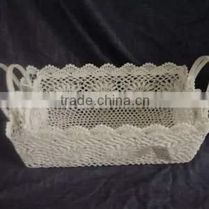 Creative Contracted the Manual Hook is Colored Make Fruit Storage Basket thumbnail-3