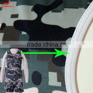 High Quality 3d Sublimation Camouflage Clothing Gym Singlets thumbnail-5