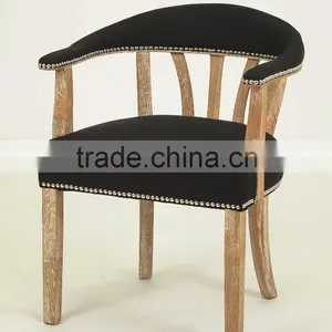 Home Furniture Used for Sale Nailhead Design Living Room Chair/fabric Wooden Armchair(CH-262-OAk) thumbnail-1