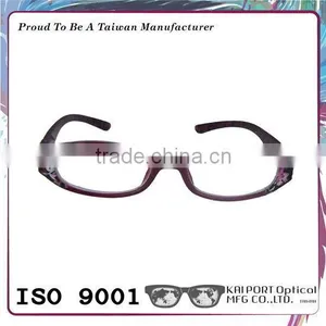 Pattern and Colour Combination With Diamond Shape Curving Design ce Optical Frame thumbnail-3