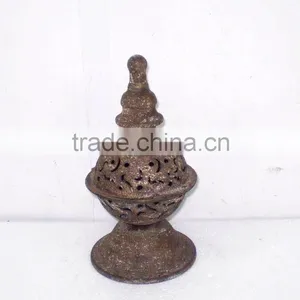 KS4121J- Sphere Metal Candle Lantern W/stand thumbnail-1